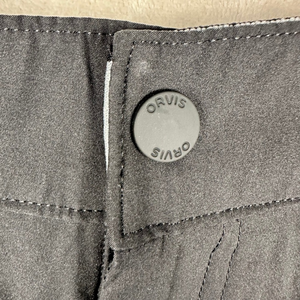 Orvis Mens Tech Cargo Shorts Black Size 42 Hiking Fishing Tech Cargo Lightweight - Picture 3 of 16
